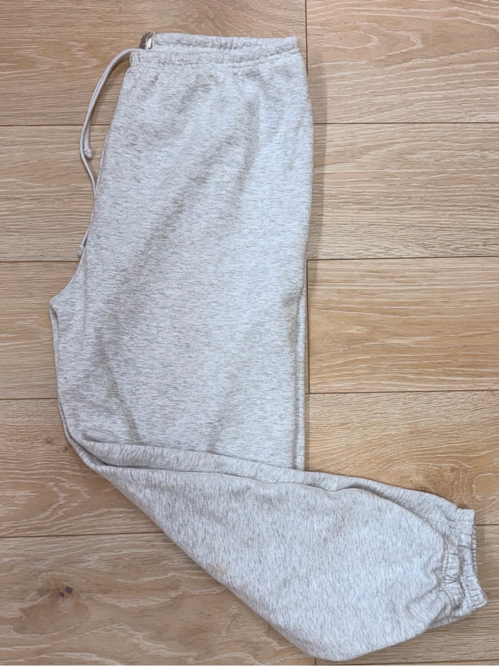 Skims Cozy Drawstring Jogger Pants - Light Heather Gray